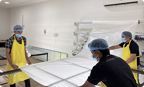 Royal Tint switchable glass installation project